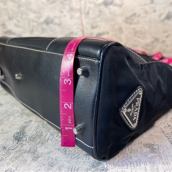 PRADA Nylon Leather Trimmed Tessuto Shouder Bag - Picture 15 of 16